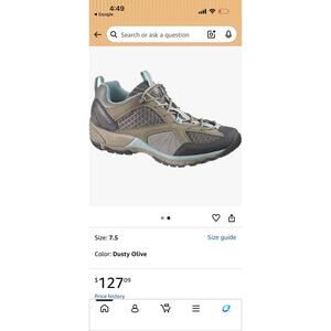 Merrell Women's Barrado Hiking Shoes Grey and Aqua US 7 Medium New in Box